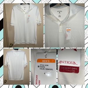 Antigua Icon Mens Golf Polo Shirt SZ M NEW